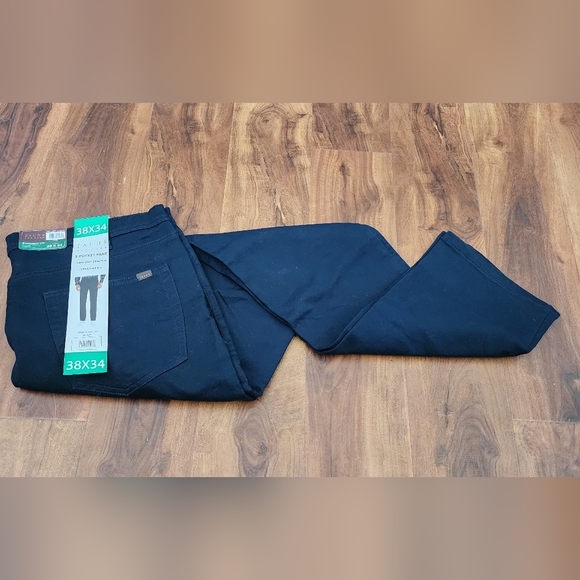 NEW 38x34 mens Jachs NY Straight Leg Navy Stretch-Twill Cotton Traveler Pants - Picture 7 of 11